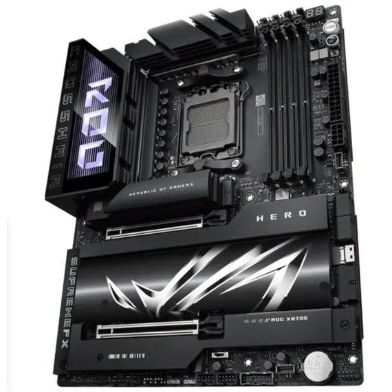 დედა დაფა ASUS Motherboard ROG CROSSHAIR X870E HERO sAM5 X870E 4xDDR5 M.2 HDMI Wi-Fi BT ATX - Primestore.ge