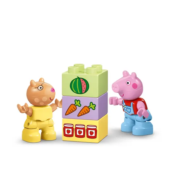ლეგო LEGO Constructor DUPLO Peppa Pig Tractor and Market - Primestore.ge