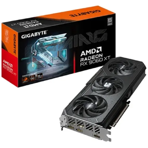 დედა დაფა GIGABYTE Graphic Adapter Radeon RX 9060 XT 16GB GDDR6 GAMING OC - Primestore.ge