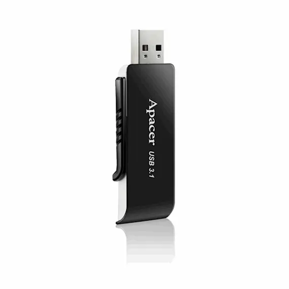 USB ფლეშ მეხსიერაბა Apacer USB3.0 Flash Drive AH350 64GB Black , 2 image - Primestore.ge