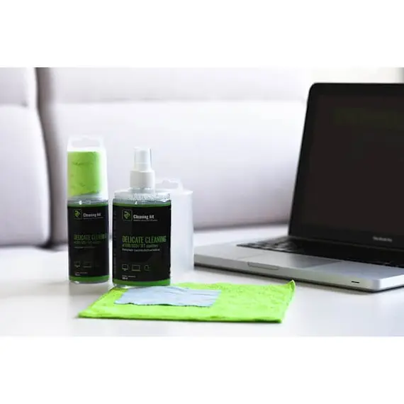 Monitor cleaning 2E Cleaning kit 300ml Liquid for LED / LCD + 2 wipes 20X20 10X10 cm., 4 image