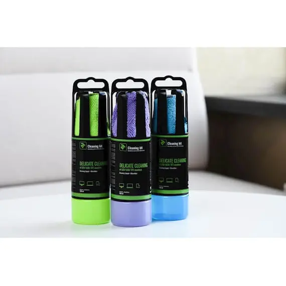 მონიტორის საწმენდი 2E Cleaning Kit  150ml Liquid for LED / LCD + Cloth, Violet , 3 image - Primestore.ge