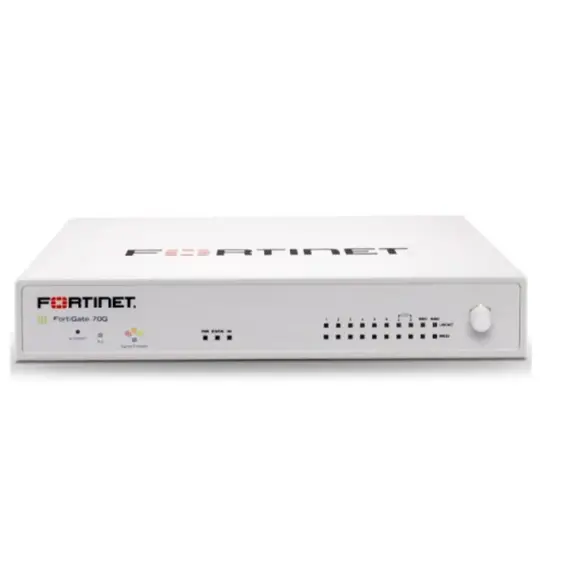 სვიჩი FortiGate-70G 10 x GE RJ45 ports (including 7 x Internal Ports, 2 x WAN Ports, 1 x DMZ Port). - Primestore.ge