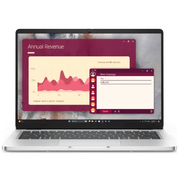 ნოუთბუქი Dell Pro 14|U5 235U|16GB|1TB SSD|FgrPr|W11 Pro|FHD IR Cam &amp; Mic|WLAN + BT|14.0" FHD+|Backlit Kb|3 Cell|65W|3Yrw - Primestore.ge