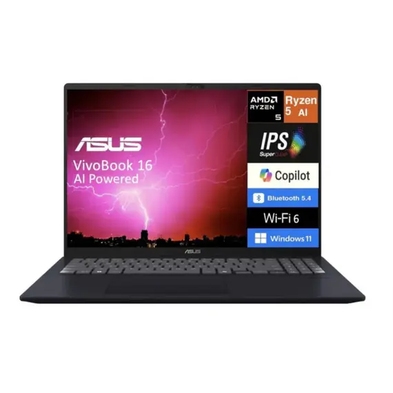 ნოუთბუქი Asus VivoBook | Ryzen™ AI 5 330 | 16GB | 512GB SSD | 16" WUXGA | WIN11 | M1607KA-V16.R516512 - Primestore.ge