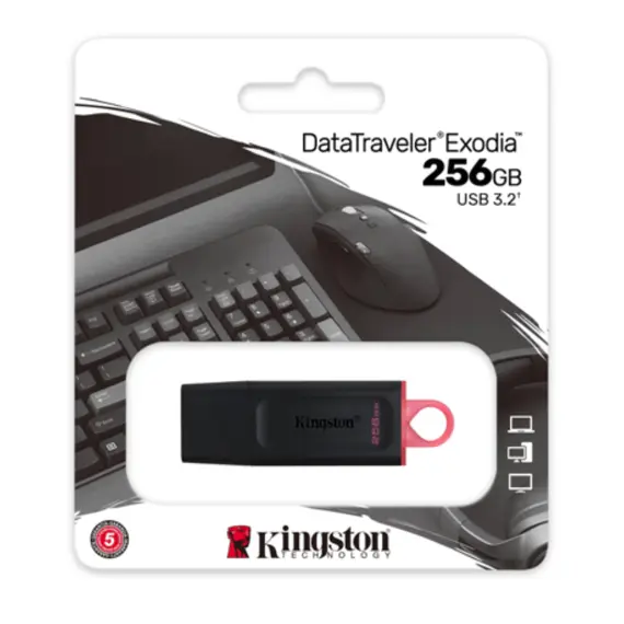 USB ფლეშ მეხსიერება Kingston 256GB DataTraveler Exodia - Primestore.ge