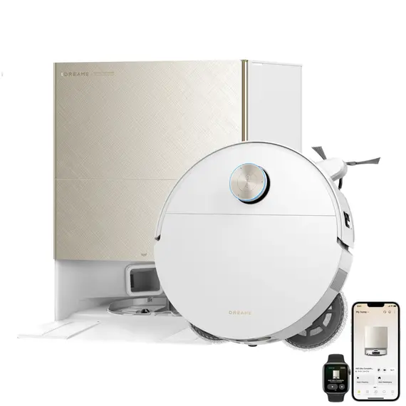 რობოტი მტვერსასრუტი Dreame Robot Vacuum X60 Ultra Complete White (RLX87DE) - Primestore.ge