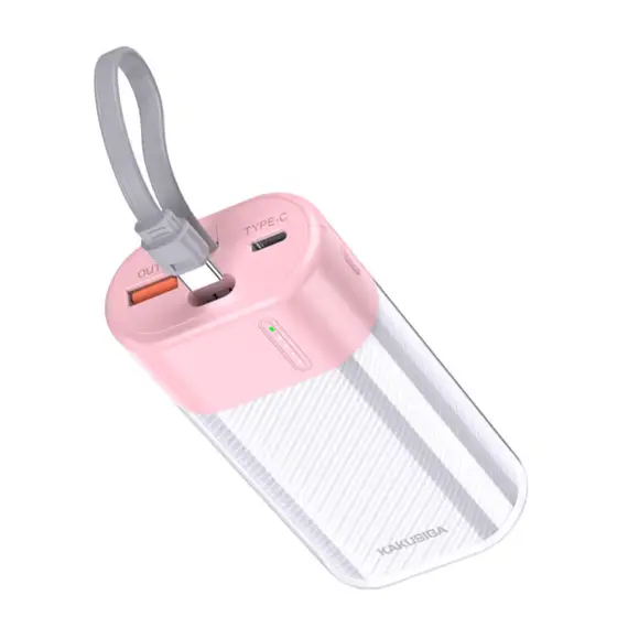 პორტატული დამტენი KAKUSIGA ksc-1072 10000mah pink - Primestore.ge
