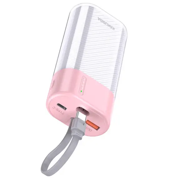 პორტატული დამტენი KAKUSIGA ksc-1072 10000mah pink - Primestore.ge