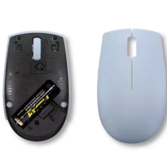 მაუსი Lenovo 300 Wireless Compact Mouse (Frost Blue) with battery - Primestore.ge