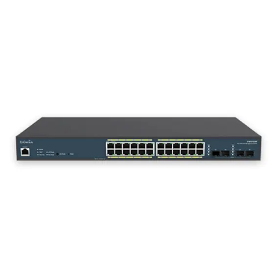 სერვერი EnGenius Wireless Management 50AP 24-port GbE PoE.at Switch 185W 4SFP L2 19i demo - Primestore.ge