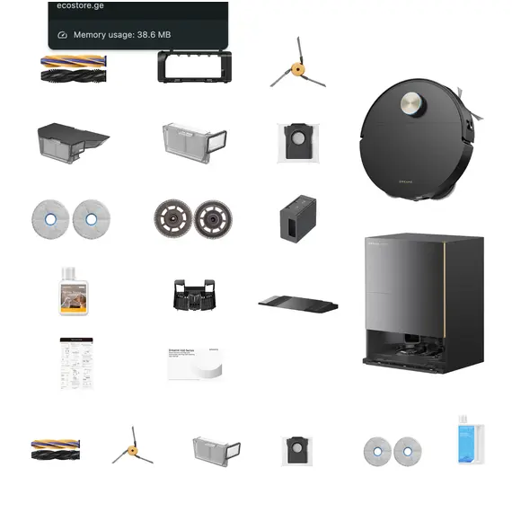 რობოტი მტვერსასრუტი Dreame Robot Vacuum X60 Ultra Complete Black (RLX87DE) - Primestore.ge