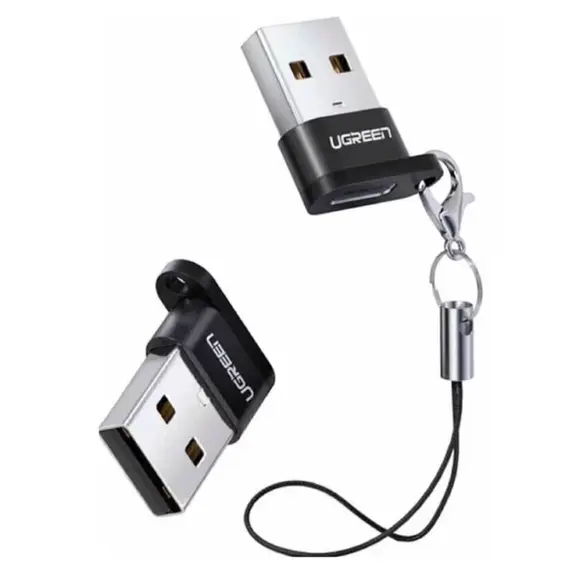 გადამყვანი Ugreen USB A Male to USB-C Female Adapter Black/50568 - Primestore.ge
