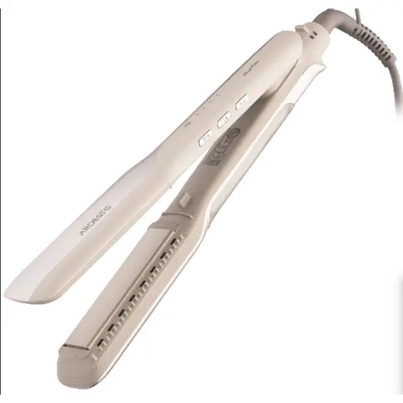 თმის გასასწორებელი Ardesto Hair straightener Pearl Cream, 50W, 140-230C, ceramics, beige - Primestore.ge