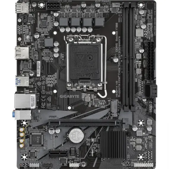 დედა დაფა GIGABYTE Motherboard H610M K V2 s1700 H610 2xDDR5 HDMI DP mATX - Primestore.ge