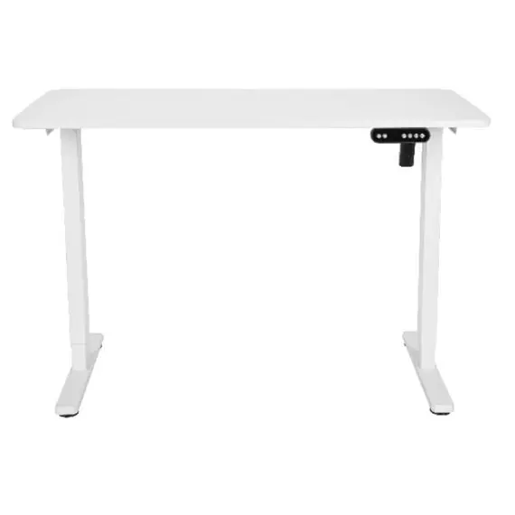 კომპიუტერის მაგიდა 2E Computer Desk CE120W, height 72-120cm, electric motor, tabletop 120 60cm (white), metal base (white) - Primestore.ge