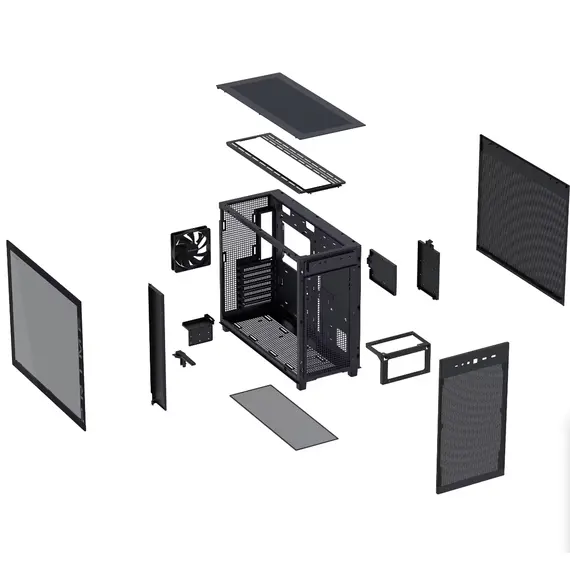 კომპიუტერის ქეისი ASUS PRIME AP303 TG BLACK - Primestore.ge
