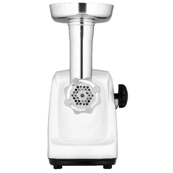 ხორცსაკეპი მანქანა ARDESTO Meat grinder , 1600W, 1.6kg/min, 3 cutting plates, sausages nozzle, plastik, white - Primestore.ge