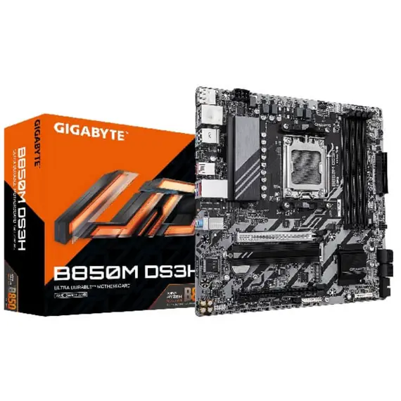 დედა დაფა GIGABYTE Motherboard B850M DS3H sAM5 B850 4xDDR5 M.2 HDMI DP mATX - Primestore.ge