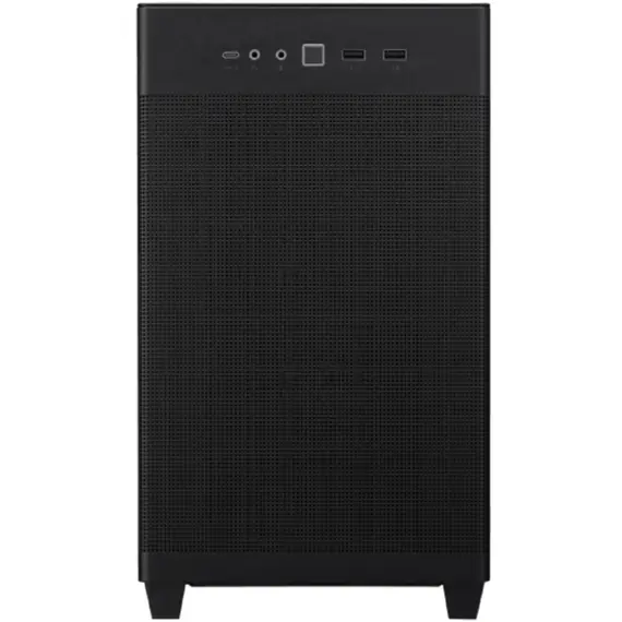 კომპიუტერის ქეისი ASUS Prime AP201 Tempered Glas, without PSU, 2xUSB3.2, 1xUSB Type-C, Tempered Glass side, mATX, Black 90DC00G0-B39010 - Primestore.ge