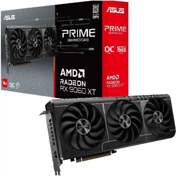 ვიდეო დაფა ASUS Radeon RX 9060 XT 16GB GDDR6 OC PRIME-RX9060XT-O16G - Primestore.ge