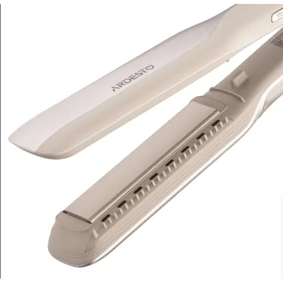 თმის გასასწორებელი Ardesto Hair straightener Pearl Cream, 50W, 140-230C, ceramics, beige - Primestore.ge