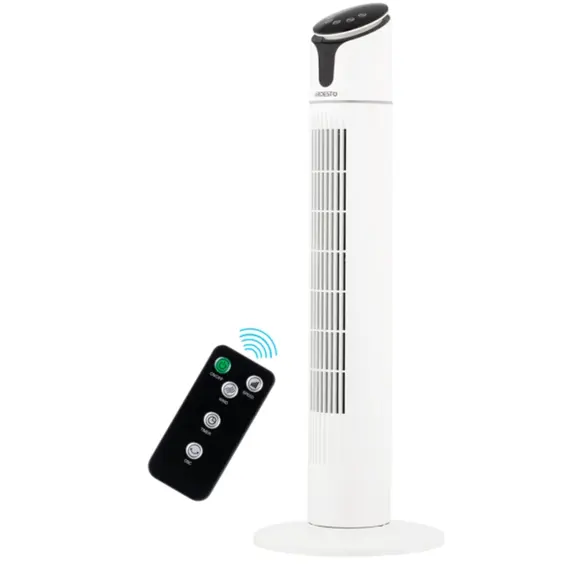 ვენტილატორი ARDESTO Column fan, 90см, 50Вт, remote control, display, black and white - Primestore.ge