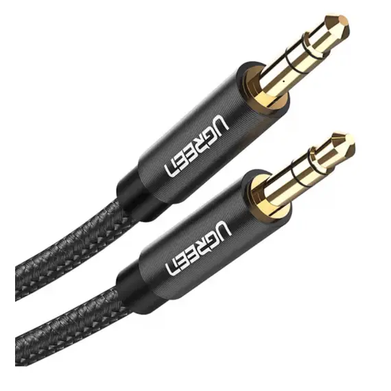 გადამყვანი Ugreen 3.5mm Male to 3.5mm Male 1m Black/50361 - Primestore.ge
