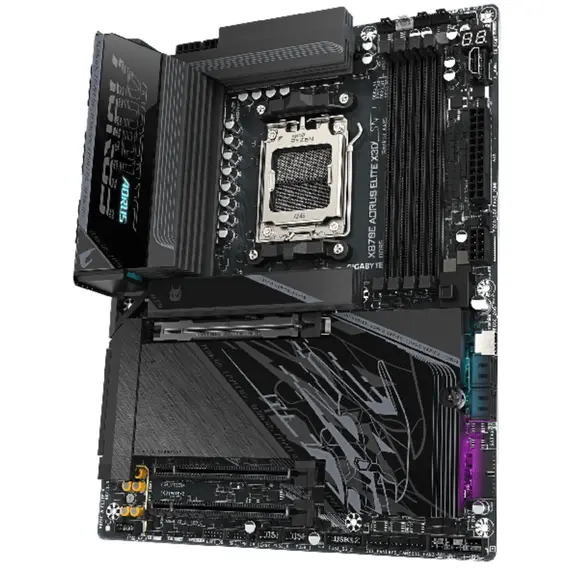 დედა დაფა GIGABYTE X870E A ELITE X3D sAM5 X870 4xDDR5 M.2 Wi-Fi BT HDMI DP ATX - Primestore.ge