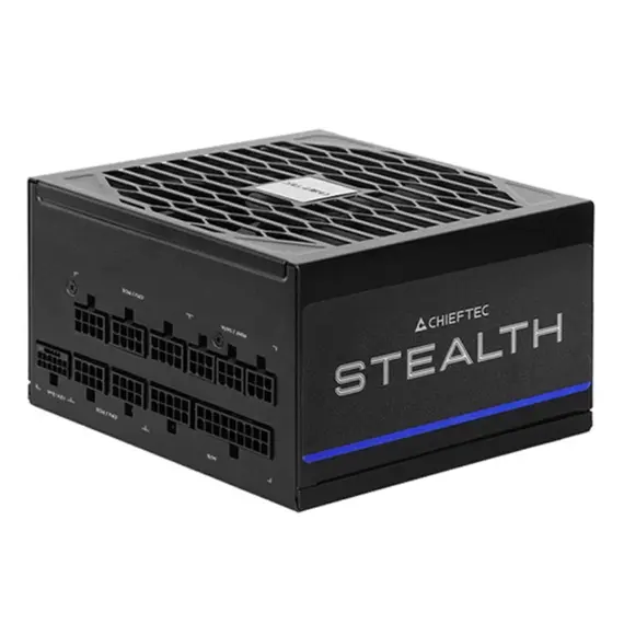 კვების ბლოკი CHIEFTEC PSU Stealth (1000W), >92%, 80+ Platinum, 135mm FDB, 1xMB 24pin(20+4), 2xCPU 8pin(4+4), 2xMolex - Primestore.ge