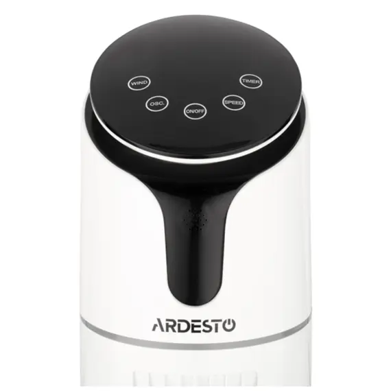 ვენტილატორი ARDESTO Column fan, 90см, 50Вт, remote control, display, black and white - Primestore.ge