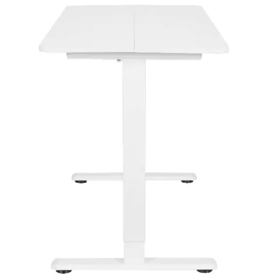 კომპიუტერის მაგიდა 2E Computer Desk CE120W, height 72-120cm, electric motor, tabletop 120 60cm (white), metal base (white) - Primestore.ge