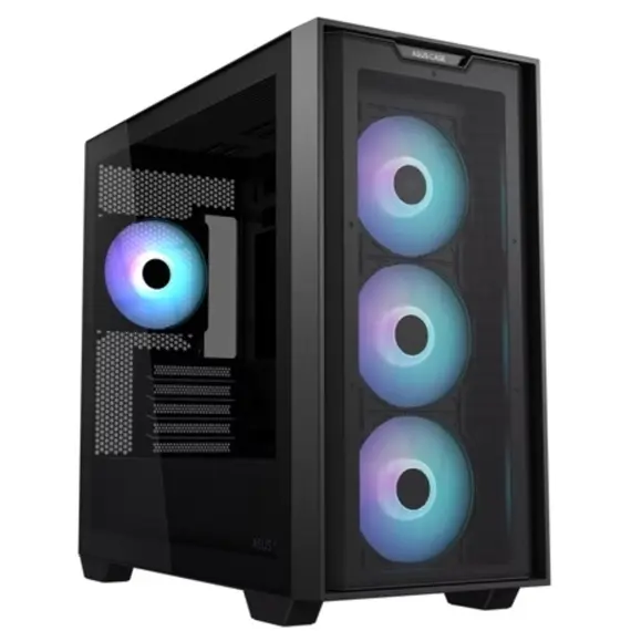 კომპიუტერის ქეისი ASUS Computer Case A21 PLUS TG ARGB BLACK - Primestore.ge