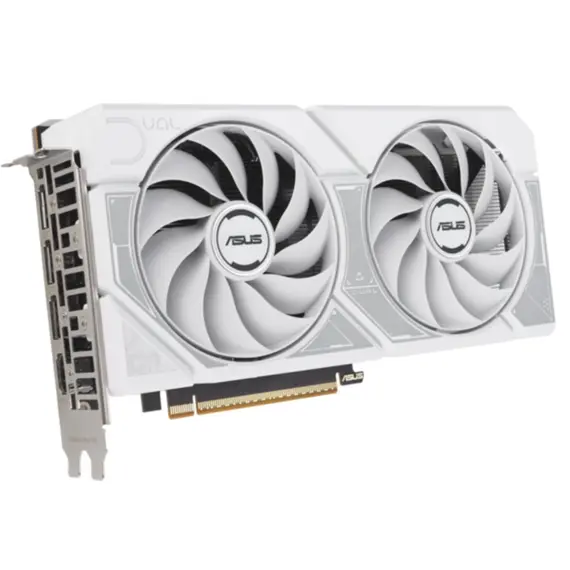 ვიდეო დაფა ASUS Graphic Card GeForce RTX 5060 8GB GDDR7 OC DUAL-RTX5060-O8G-WHITE - Primestore.ge