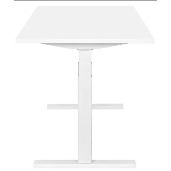 კომპიუტერის მაგიდა 2E Computer Desk CE150W, height 62-128cm, electric motor, tabletop 150 75cm (white), metal base (white) - Primestore.ge