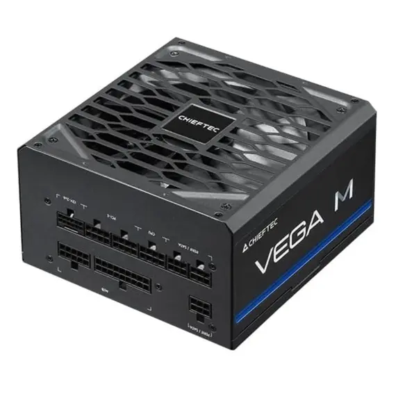 კვების ბლოკი CHIEFTEC PSU Vega M (750W), >90%, 80+ Gold, 135mm FDB, 1xMB 24pin(20+4), 2xCPU 8pin(4+4), 3xMolex, 6xSATA, 4xPCIe 8pin(6+2), 1xPCIe GEN5 16pin, Fully Modular - Primestore.ge