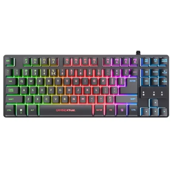 კლავიატურა Trust GXT833 THADO TKL KEYBOARD BLK US - Primestore.ge