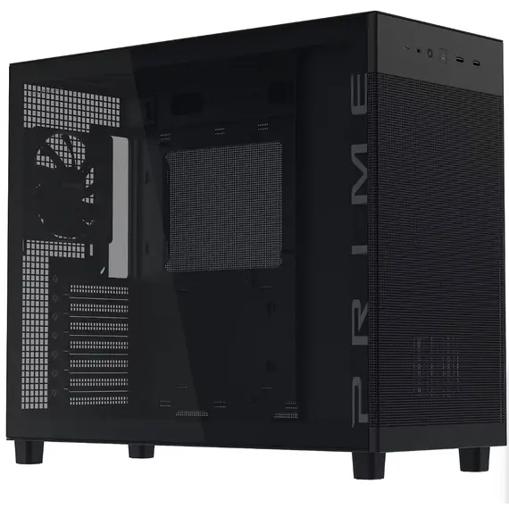 კომპიუტერის ქეისი ASUS PRIME AP303 TG BLACK - Primestore.ge