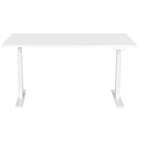 კომპიუტერის მაგიდა 2E Computer Desk CE150W, height 62-128cm, electric motor, tabletop 150 75cm (white), metal base (white) - Primestore.ge