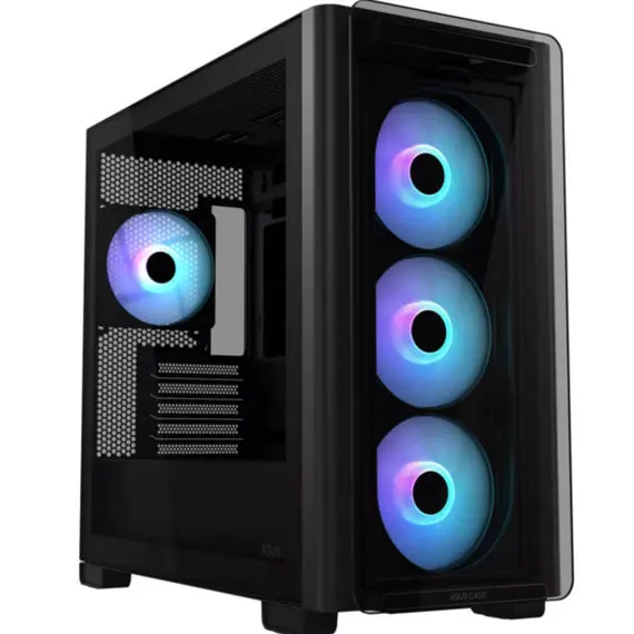 კომპიუტერის ქეისი ASUS A23 PLUS TG/ARGB FANS/BLK - Primestore.ge