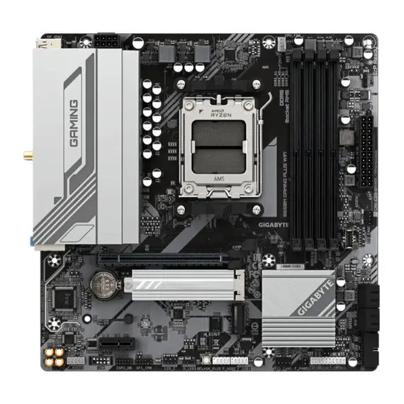 დედა დაფა GIGABYTE Motherboard B650M GAMING PLUS WF sAM5 B650 4xDDR5 M.2 HDMI DP Wi-Fi BT mATX - Primestore.ge