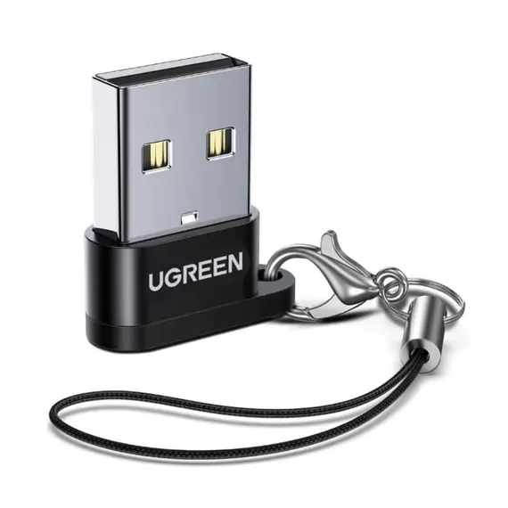 გადამყვანი Ugreen USB A Male to USB-C Female Adapter Black/50568 - Primestore.ge