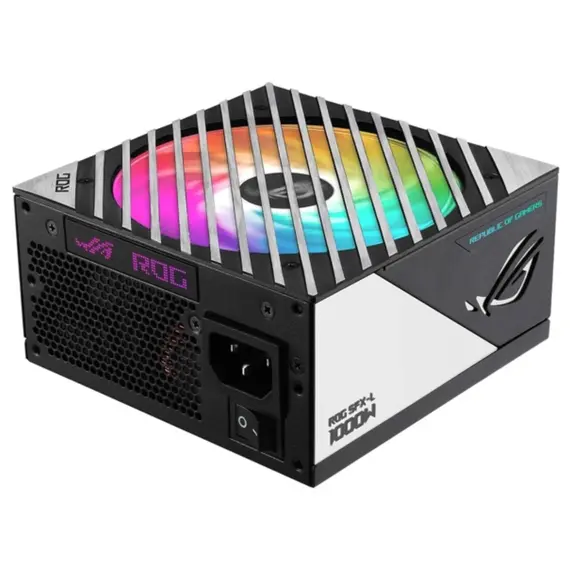 კვების ბლოკი ASUS ROG LOKI (1000W), >90%, 80+ Platinum, 135mm, 1xMB 24pin(20+4), 2xCPU 8pin(4+4), 4xMolex, 6xSATA, 3xPCIe 8pin(6+2), 1xPCIe GEN5, Fully Modular, SFX-L, ROG-LOKI-1000P-SFX-LGAMING - Primestore.ge