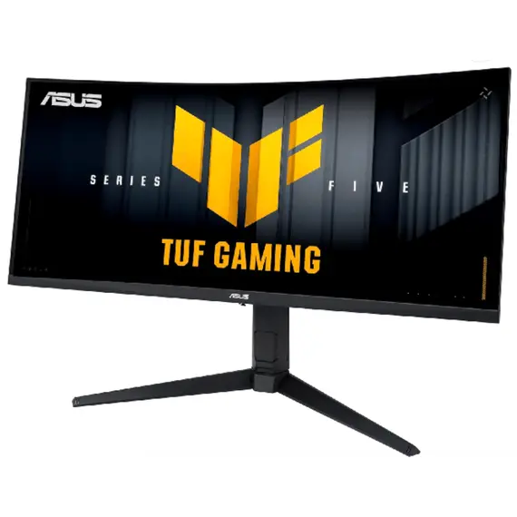 მონიტორი Asus Monitor 34" TUF Gaming VG34WQML5A 2xHDMI, 2xDP, 3xUSB, MM, VA, 3440x1440, 21:9, 250Hz, 0.5ms, sRGB 130%, CURVED, AdaptiveSync, HAS, HDR400 - Primestore.ge
