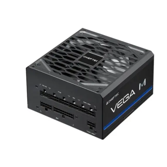 კვების ბლოკი CHIEFTEC PSU Vega M (850W), >90%, 80+ Gold, 135mm FDB, 1xMB 24pin(20+4), 2xCPU 8pin(4+4), 3xMolex, 6xSATA, 4xPCIe 8pin(6+2), 1xPCIe GEN5 16pin, Fully Modular - Primestore.ge
