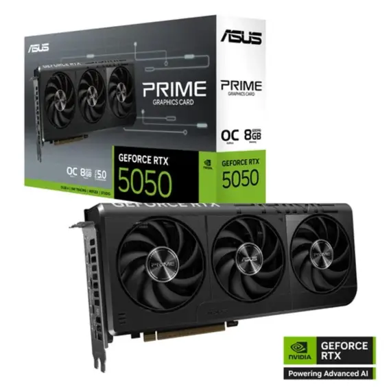 ვიდეო დაფა ASUS Graphic Card GeForce RTX 5050 8GB GDDR6 OC PRIME-RTX5050-O8G - Primestore.ge