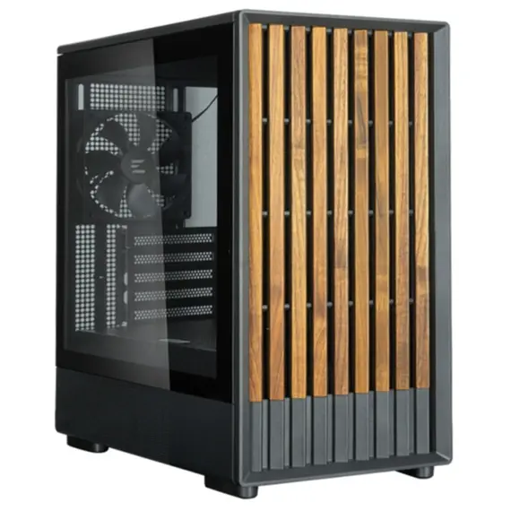 კომპიუტერის ქეისი Zalman PC case P10 Namu without PSU, 1xUSB3.0, 1xUSBType-C, 2x120mm, 1x120mm ARGB, VGA 340мм, LCS ready, TG Side Panel, mATX, black - Primestore.ge