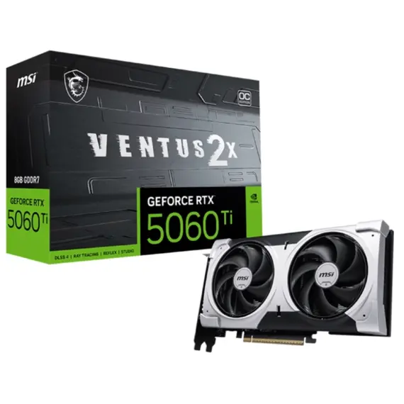 ვიდეო დაფა MSI Graphic card GeForce RTX 5060 Ti 8GB GDDR7 VENTUS 2X OC PLUS - Primestore.ge