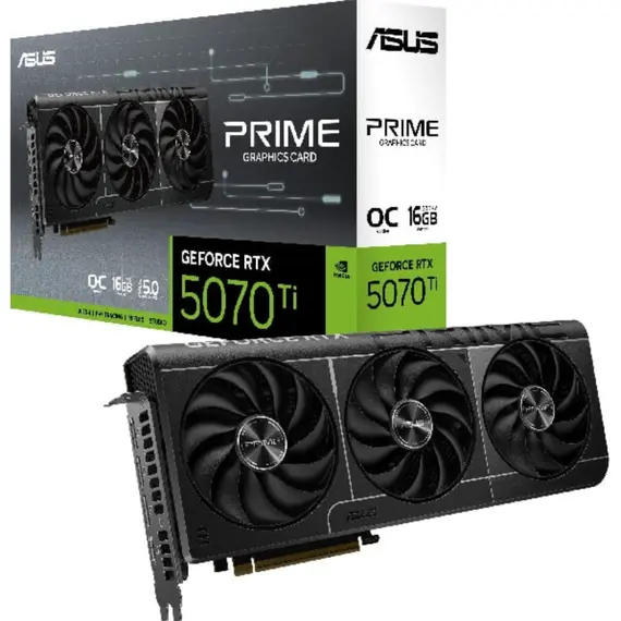 ვიდეო დაფა ASUS Graphic Card GeForce RTX 5070 TI 16GB GDDR7 OC PRIME-RTX5070TI-O16G - Primestore.ge