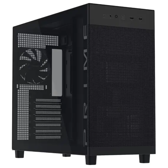 კომპიუტერის ქეისი ASUS PRIME AP303 TG BLACK - Primestore.ge